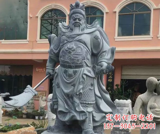 宁夏神秘的关公石雕