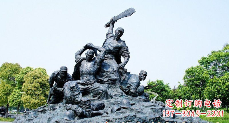 宁夏红军雕塑传承冲锋精神