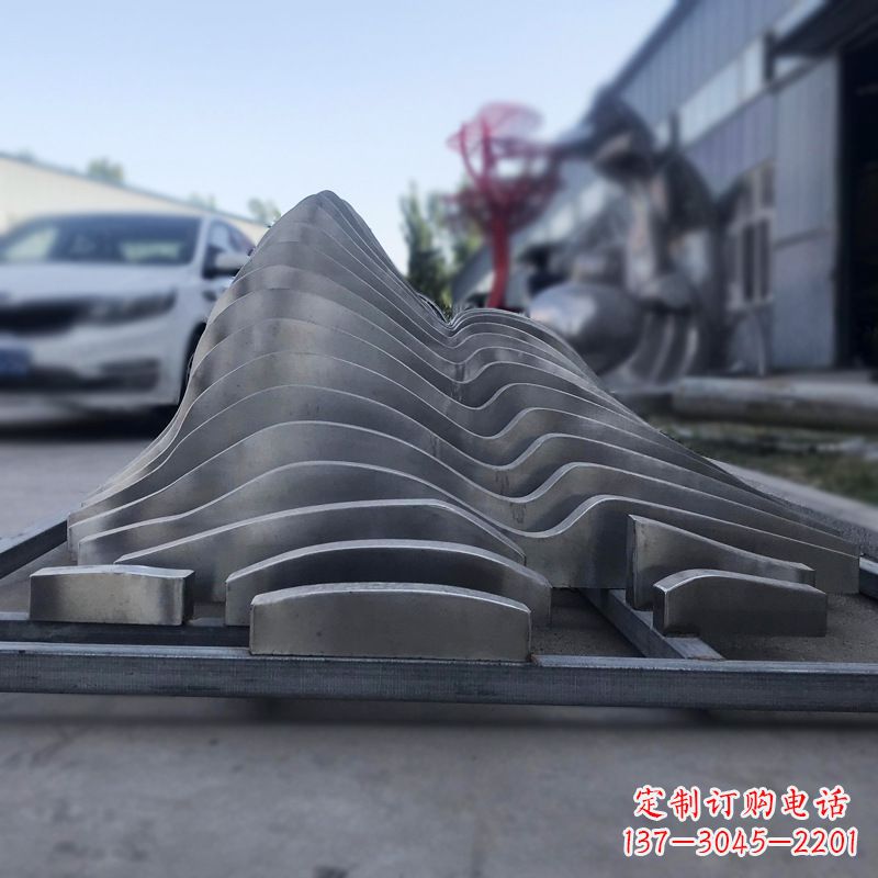 宁夏不锈钢假山雕塑精致耐用的艺术品