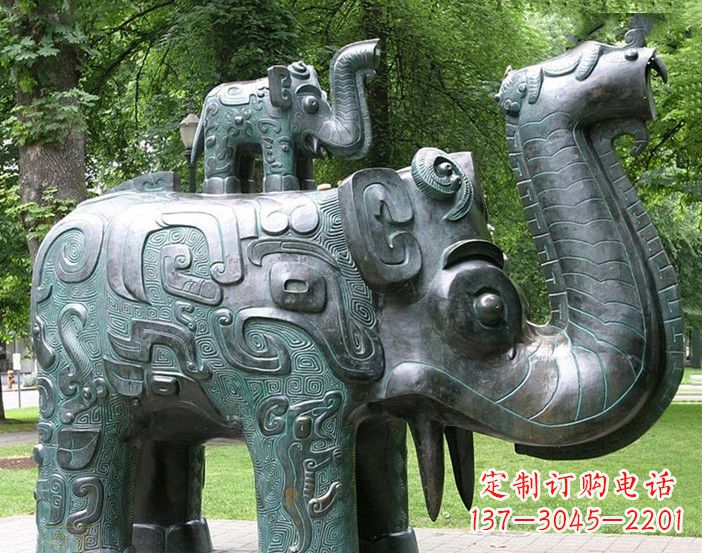 宁夏大象雕塑象征伟大气派