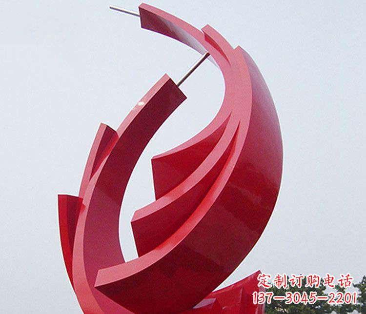 宁夏抽象帆船不锈钢雕塑