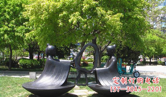 宁夏以孔融为灵感的校园铜雕