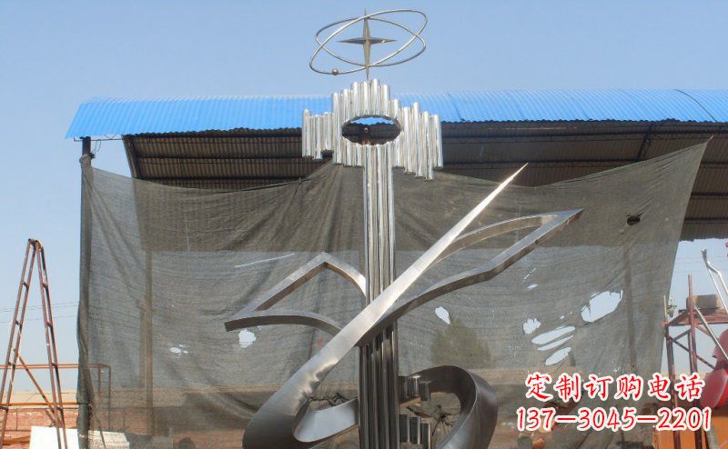 宁夏引领校园文化的钥匙雕塑