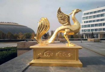 宁夏城市广场的朱雀雕塑