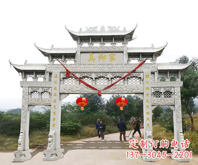 宁夏牌坊雕塑珍贵的传统文化