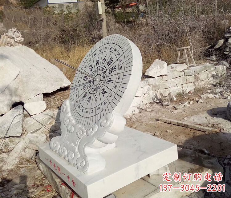 宁夏传承古老文化——日晷雕塑
