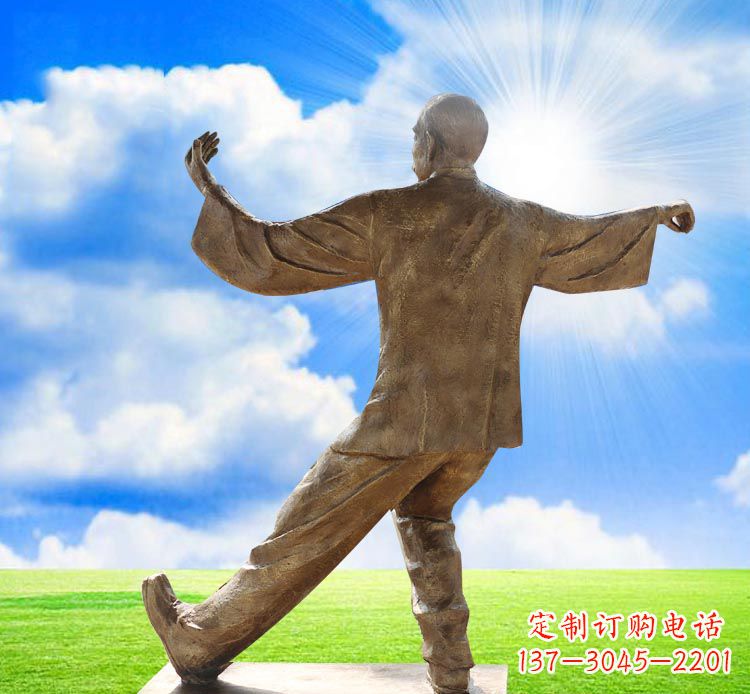 宁夏太极拳雕塑——传承中华文化之精髓