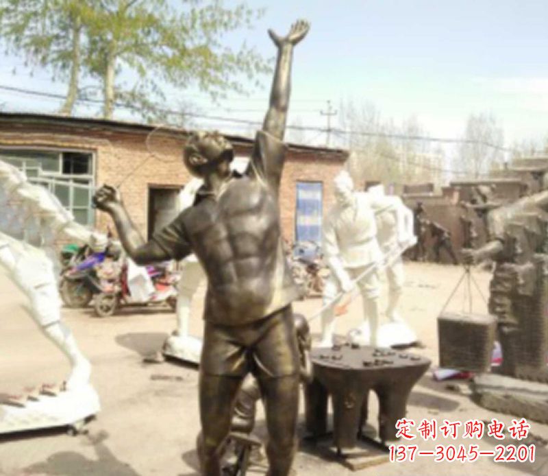 宁夏羽毛球雕塑传承运动精神