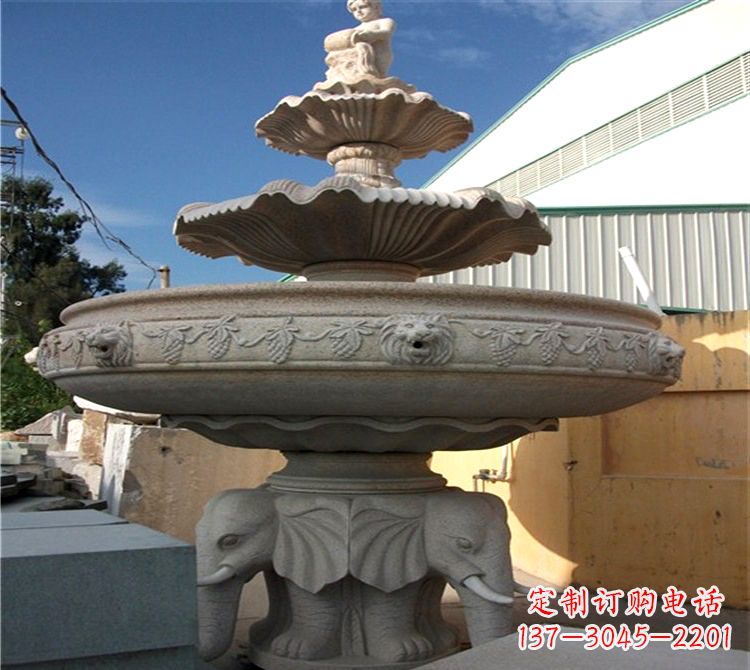 宁夏雕刻出美景大钵石雕塑的天鹅