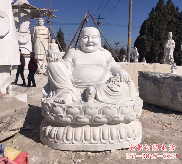 宁夏大肚弥勒佛石雕