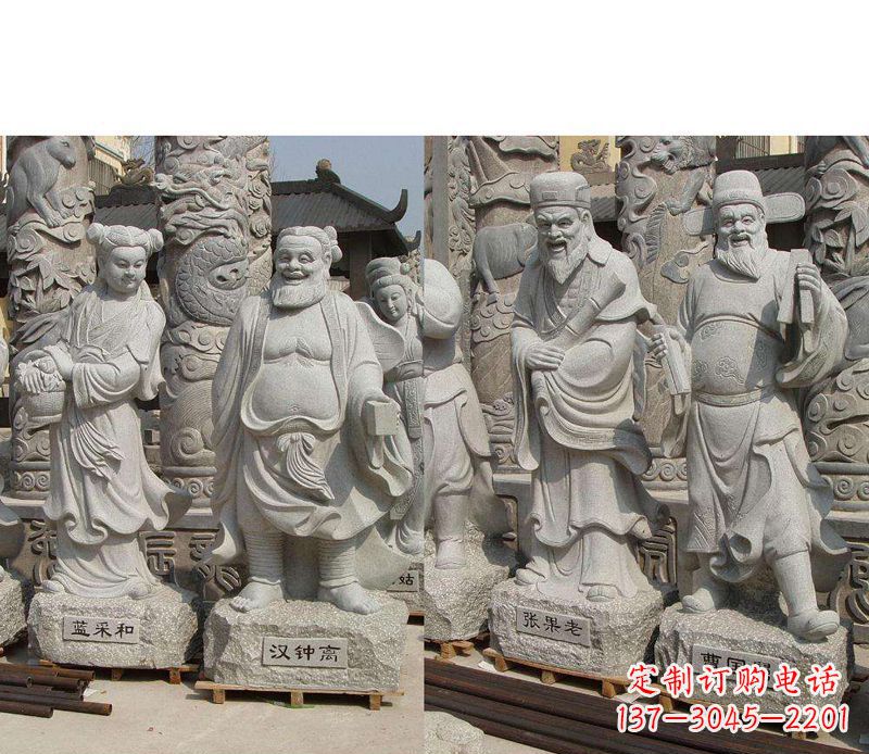 宁夏大理石八仙雕塑神秘的艺术之美