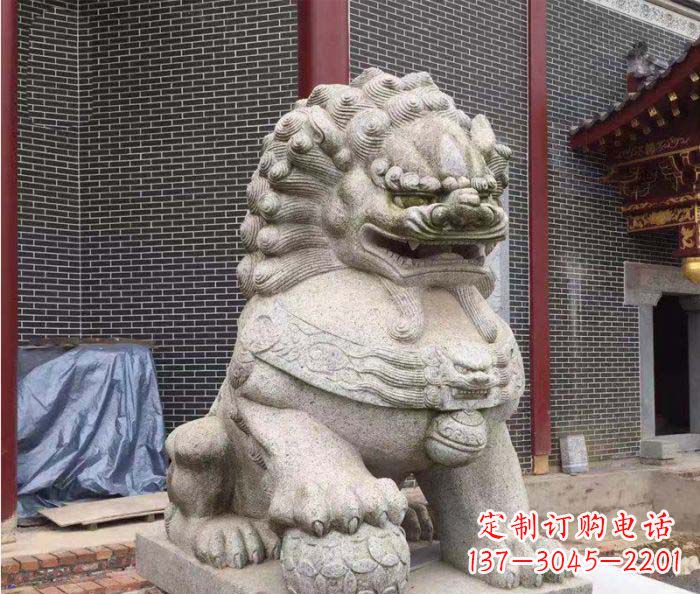 宁夏巨型大理石狮子雕塑