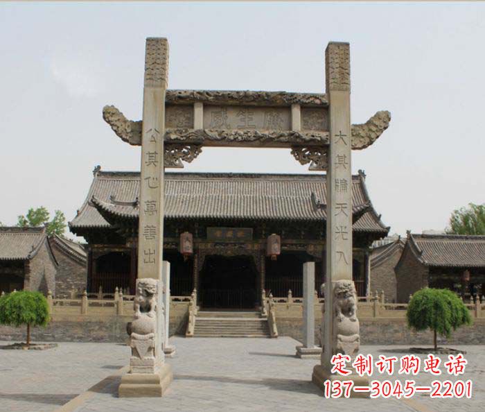 宁夏大理石牌楼雕塑——艺术精粹