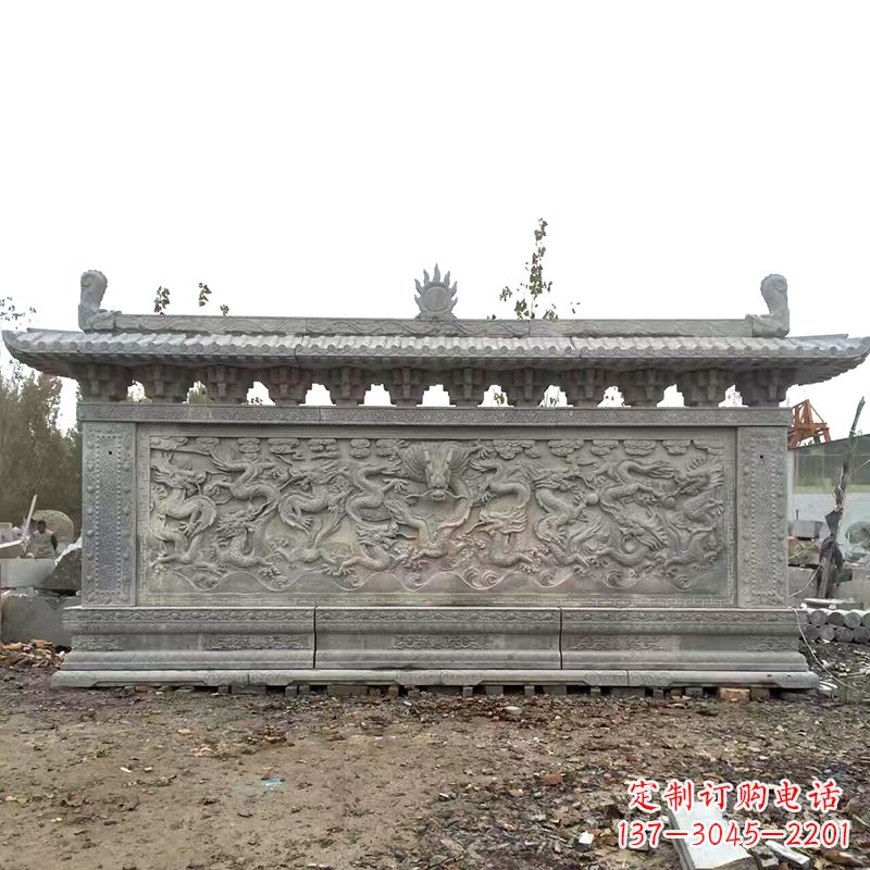 宁夏大理石影壁雕塑美丽的艺术精品