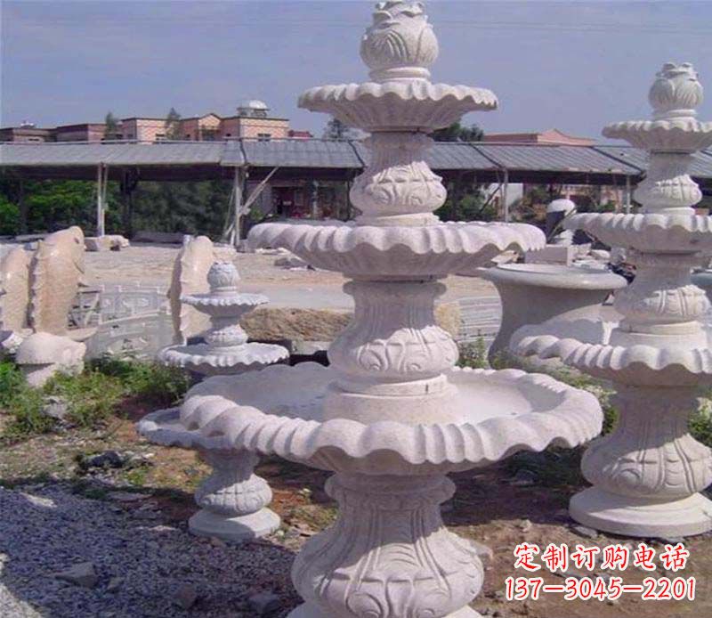 宁夏石雕喷泉展现精美的艺术灵感
