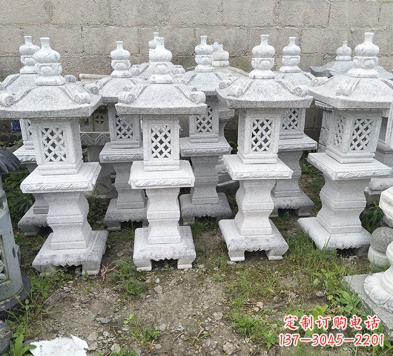 宁夏精美大理石石灯雕塑