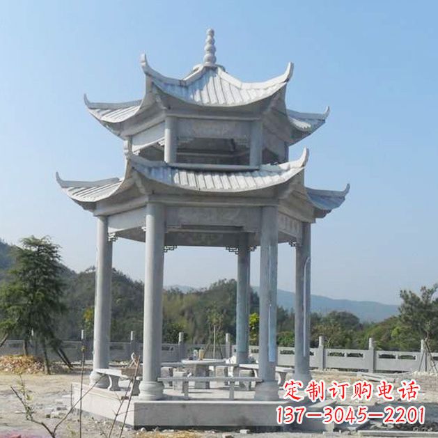 宁夏高雅大理石凉亭雕塑