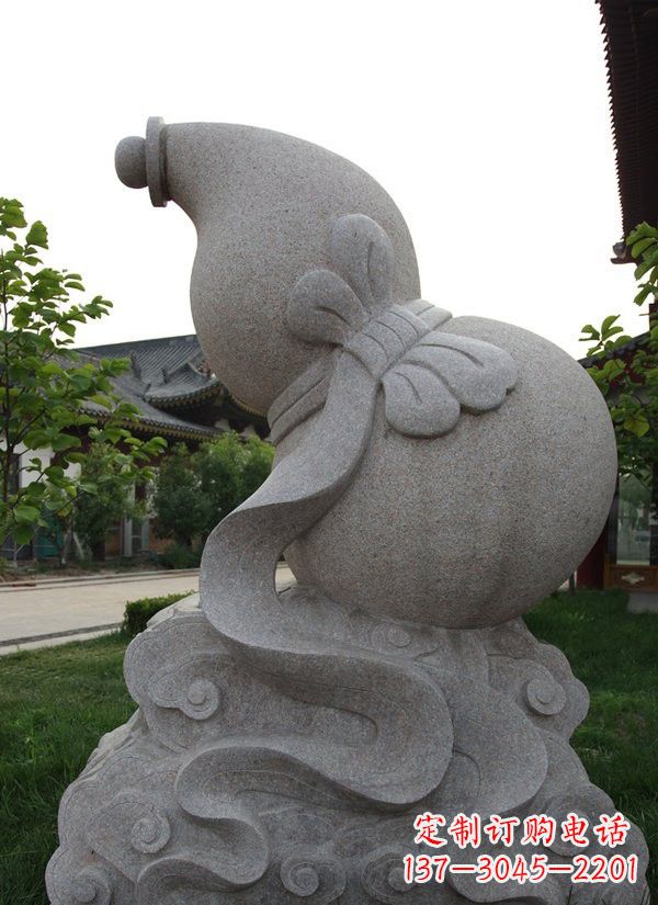 宁夏中领雕塑大理石葫芦雕塑构筑完美建筑