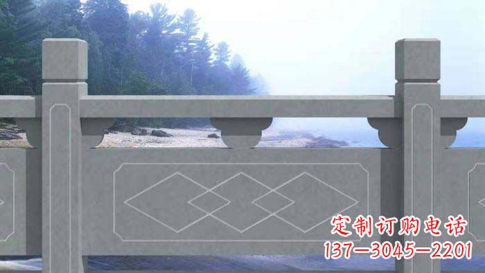 宁夏大理石护城河栏板石雕