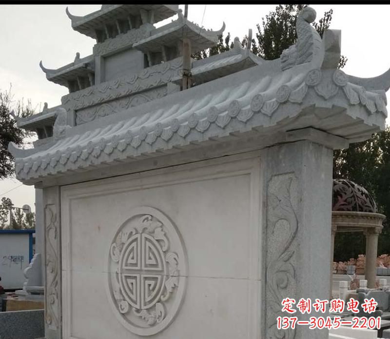 宁夏精美大理石影壁雕塑