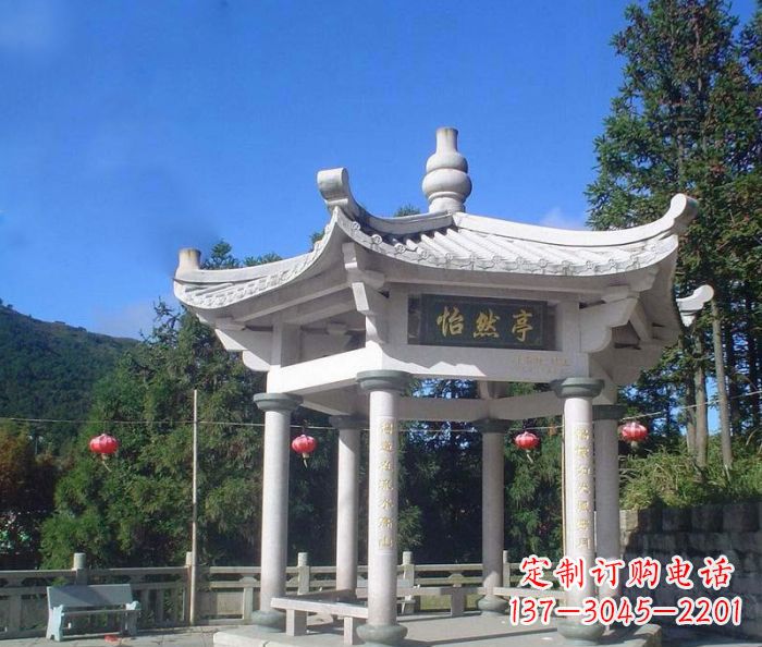 宁夏精美大理石凉亭雕塑