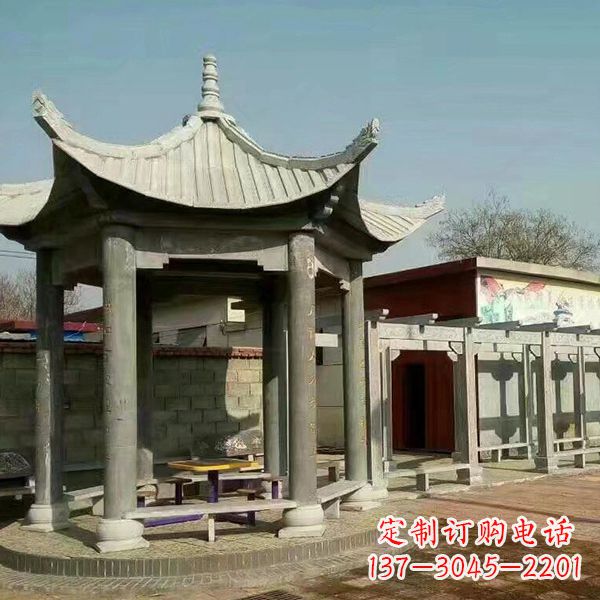 宁夏大理石凉亭庭院亭子