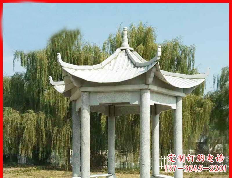 宁夏精美大理石凉亭雕塑