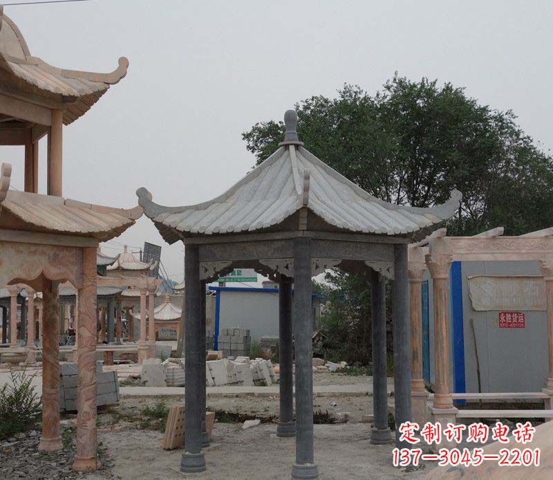 宁夏大理石凉亭精美石雕