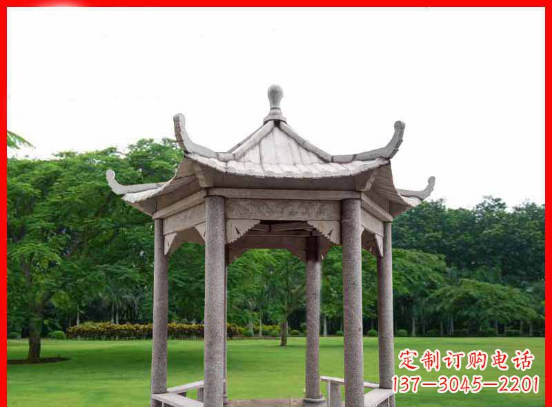 宁夏精致大理石凉亭雕塑