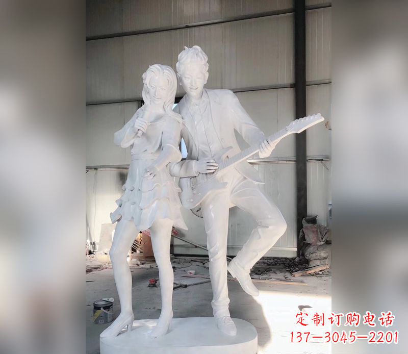 宁夏精美大理石吉他雕塑