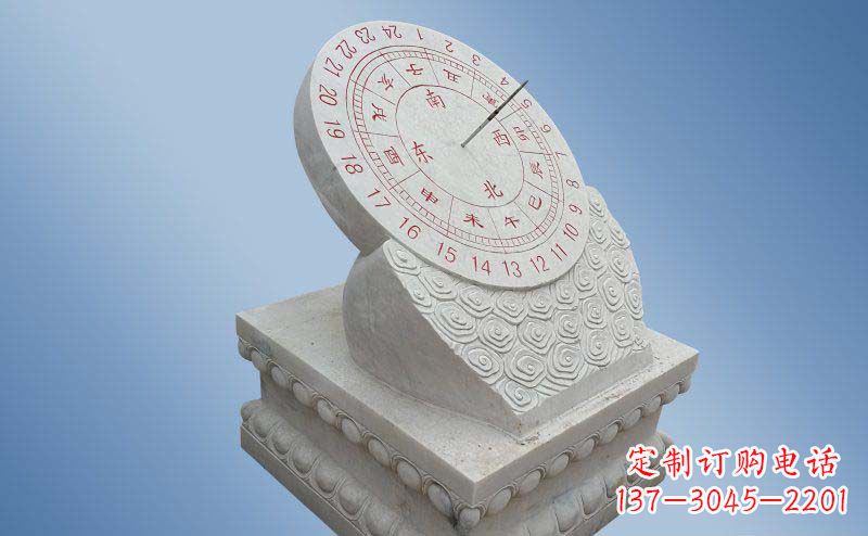 宁夏精致古典大理石日晷雕塑