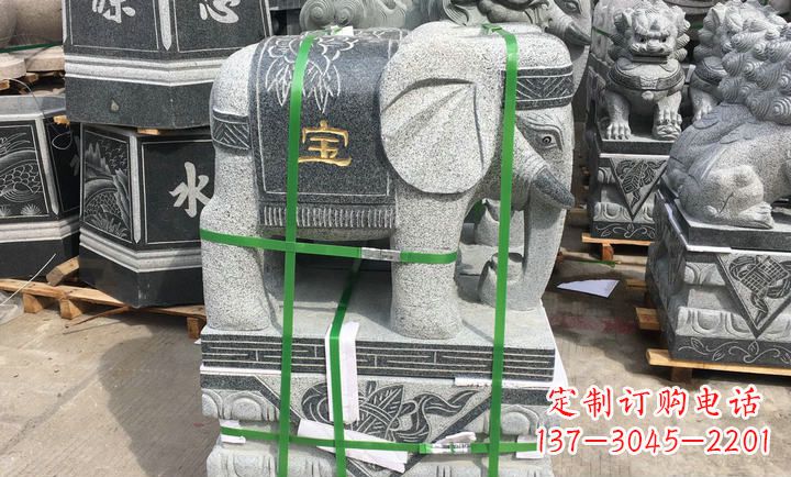 宁夏大理石大象门口石雕