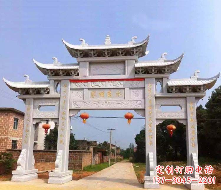 宁夏大理石牌坊石雕