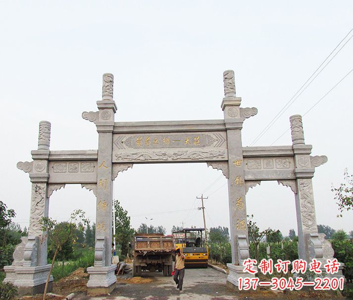 宁夏大理石牌坊石雕,艺术精髓永不凋零