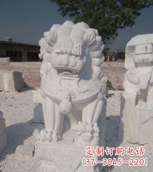 宁夏精美大理石狮子雕塑