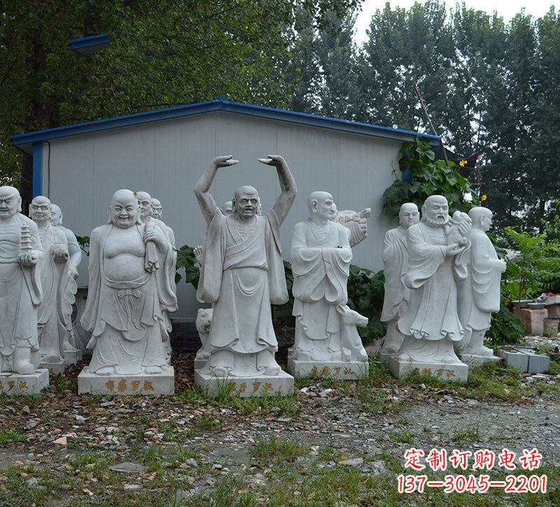 宁夏大理石罗汉雕塑,高贵雅致