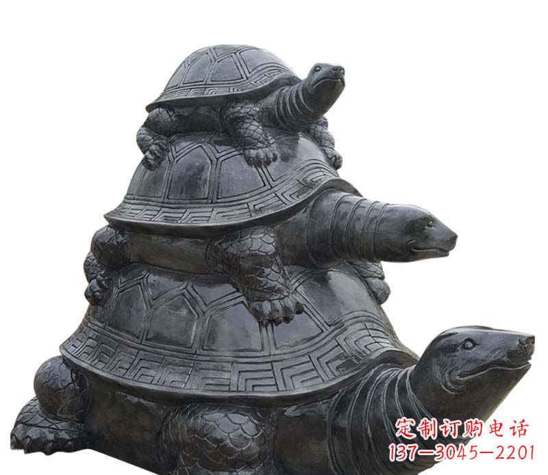 宁夏高品质大理石乌龟母子石雕