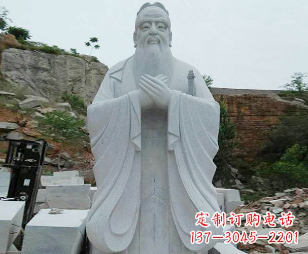宁夏高雅大理石孔子雕塑
