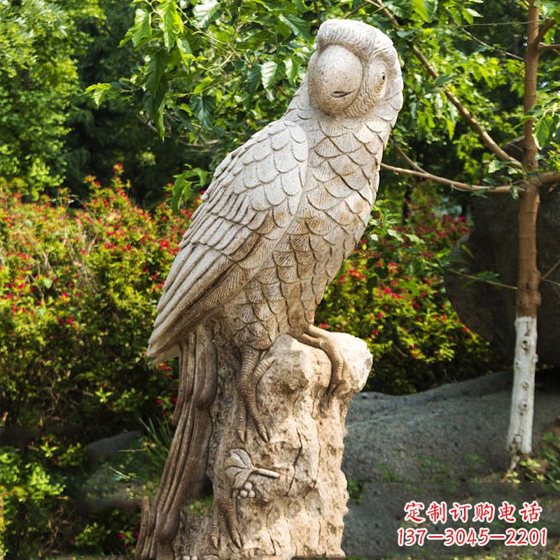 宁夏大理石鹦鹉雕塑,完美点缀生活空间
