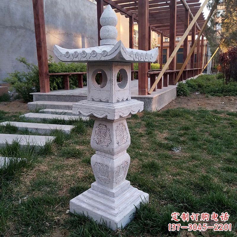 宁夏大理石灯笼雕塑