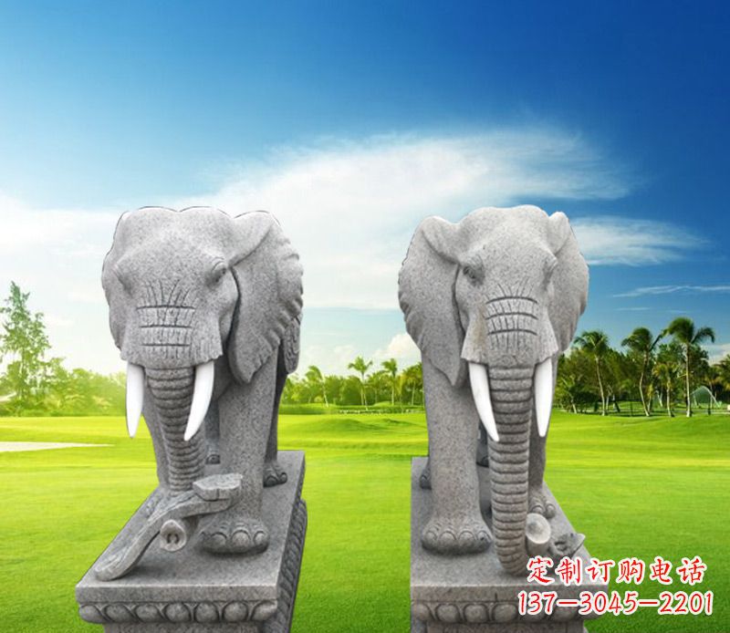 宁夏精美大象雕塑,招财进宝