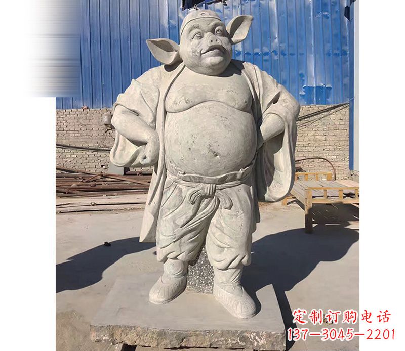 宁夏大理石猪八戒雕塑