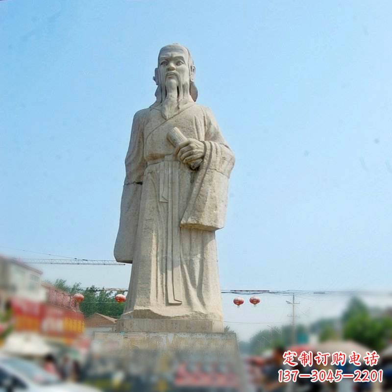 宁夏大理石庄子雕塑-名人雕像