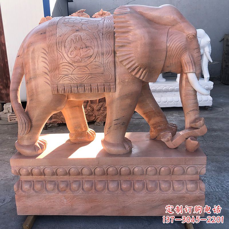 宁夏精美大象石雕