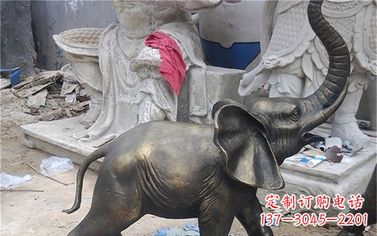 宁夏大象动物铜雕112