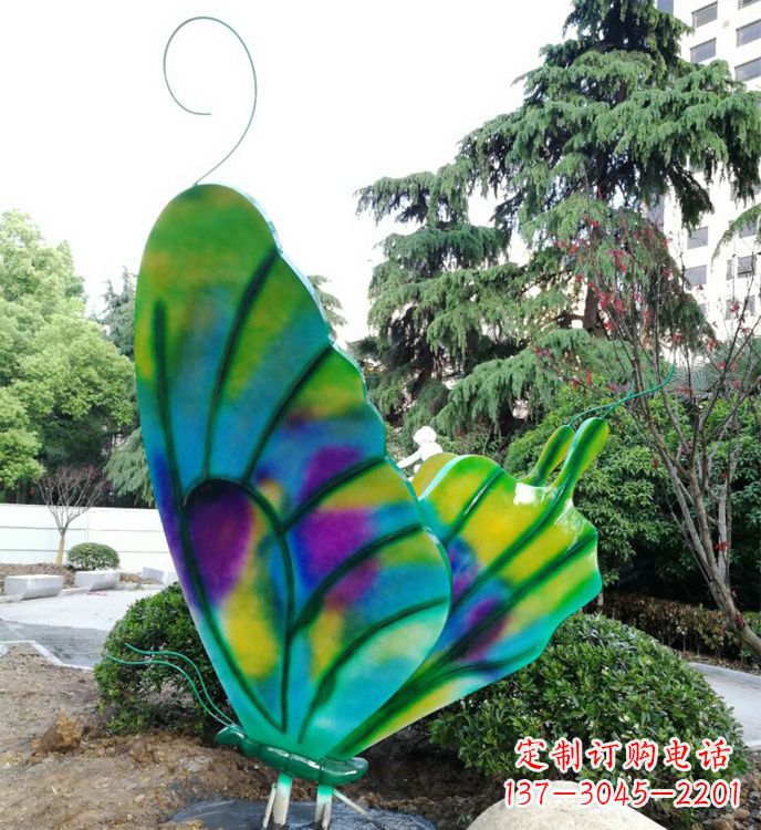 宁夏不锈钢蝴蝶雕塑,装点城市广场
