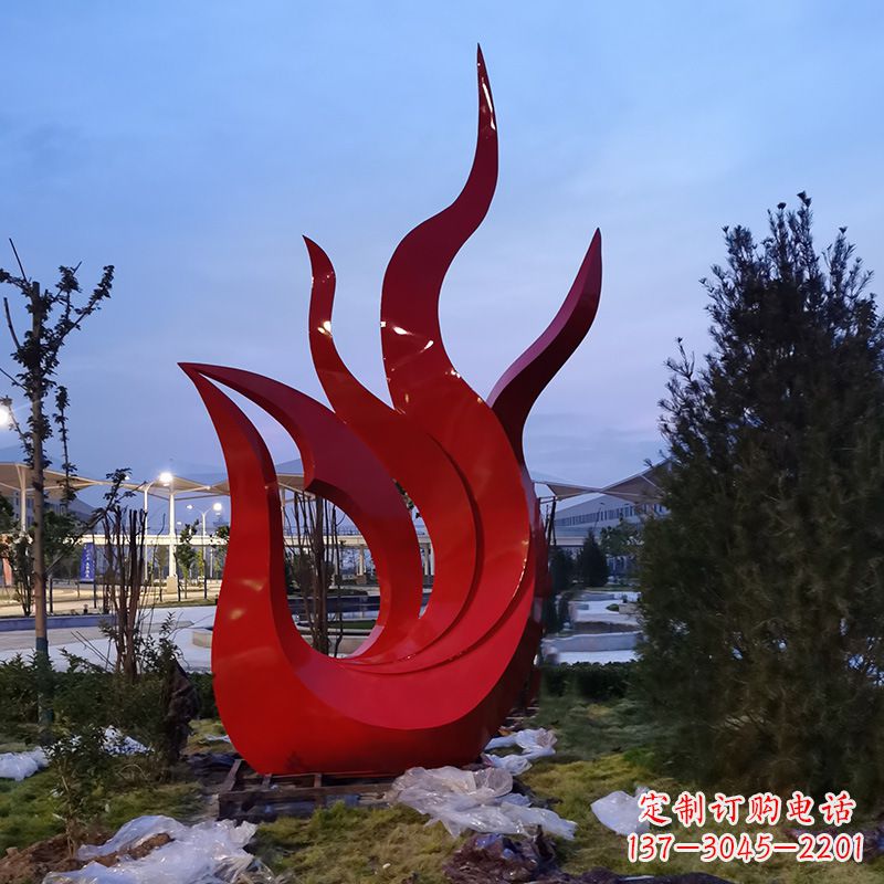 宁夏精致工艺大型不锈钢凤凰雕塑