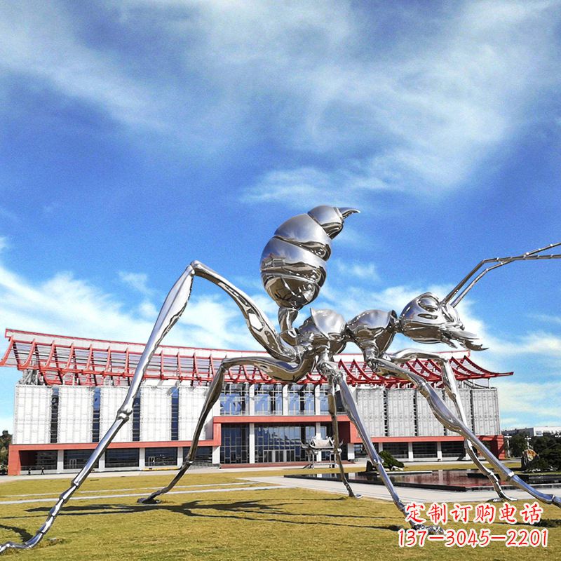 宁夏大型不锈钢蚂蚁雕塑