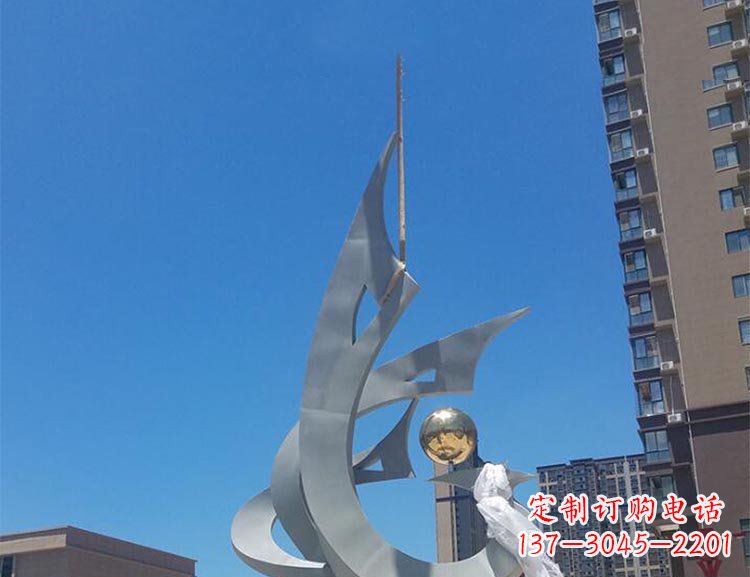 宁夏精美特大不锈钢凤凰雕塑