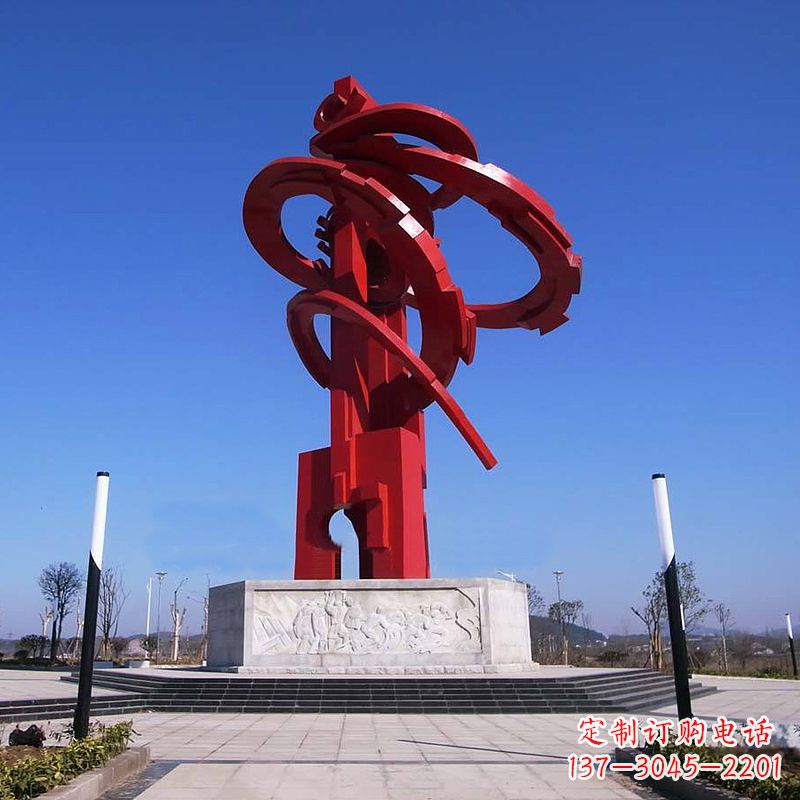 宁夏精美龙形不锈钢景观雕塑